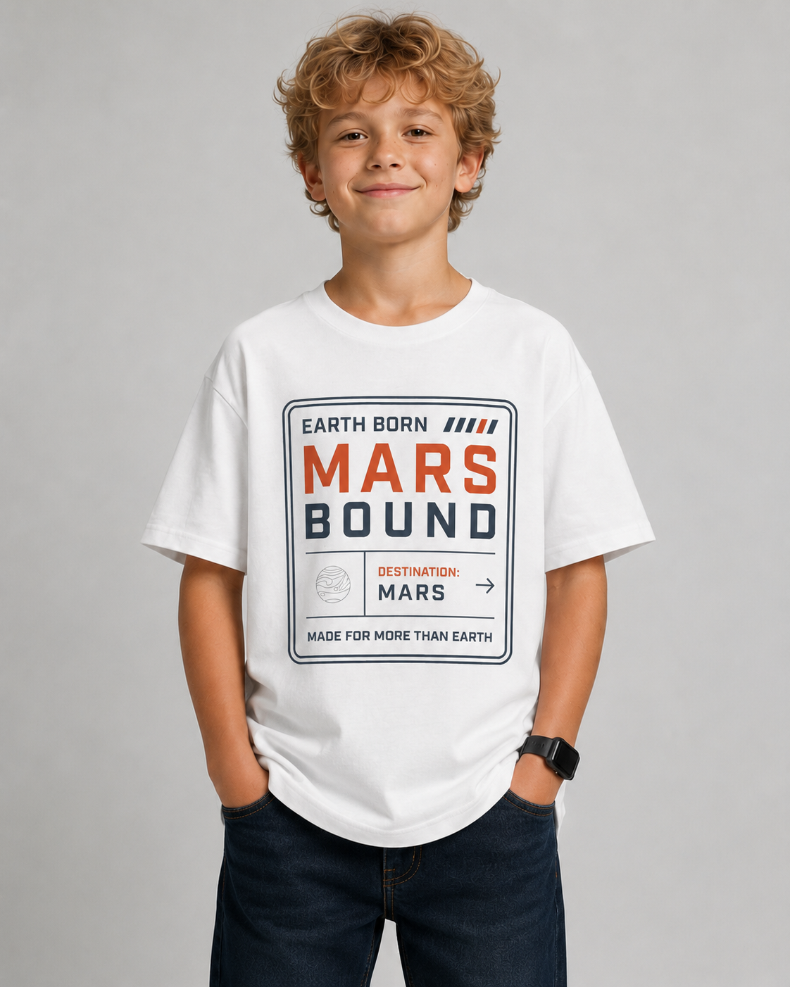 MARS BOUND Youth T-Shirt Printify
