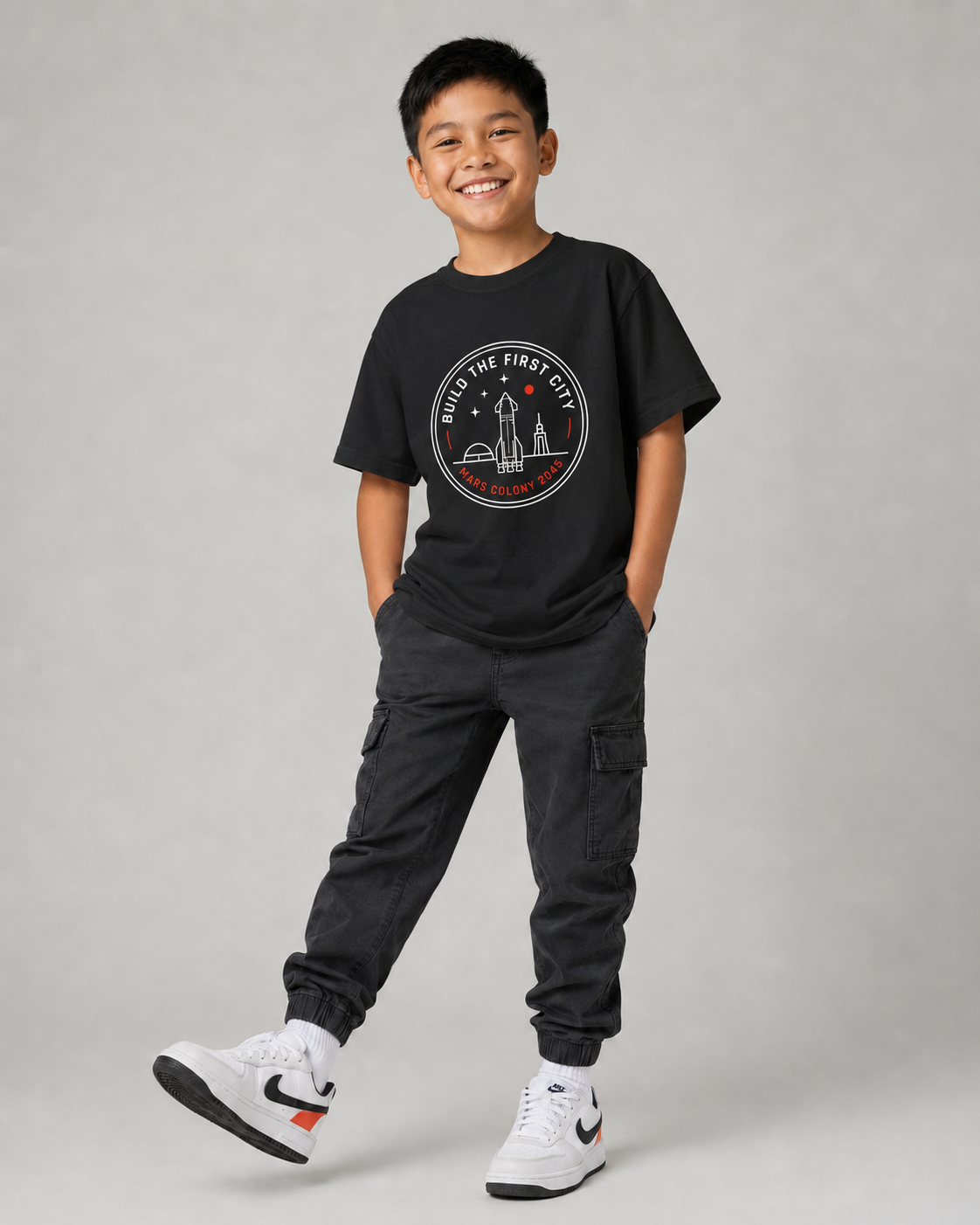 BUILD THE FIRST CITY Youth T-Shirt Printify