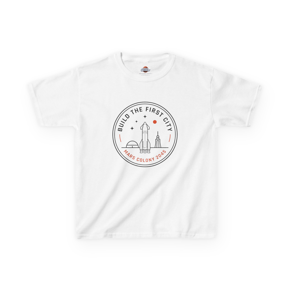 BUILD THE FIRST CITY Youth T-Shirt Printify