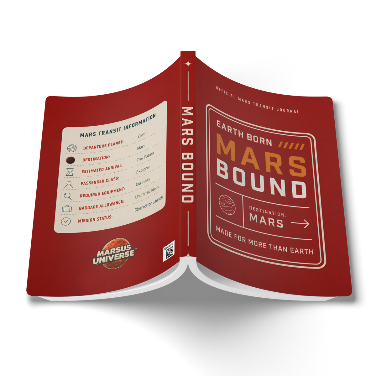 Mars Bound Softcover Notebook Printify