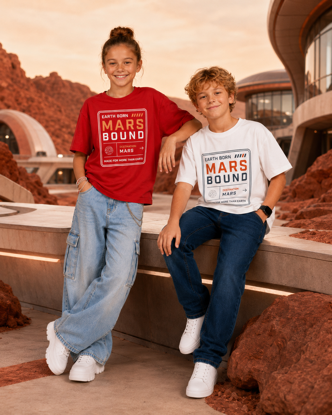 MARS BOUND Youth T-Shirt Printify