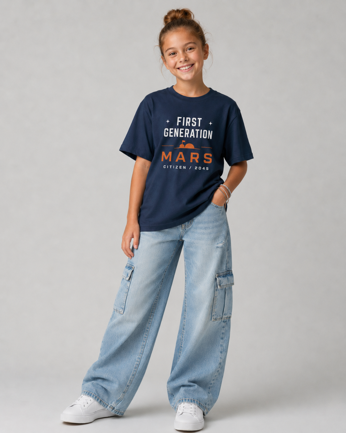 FIRST GENERATION MARS Youth T-Shirt Printify