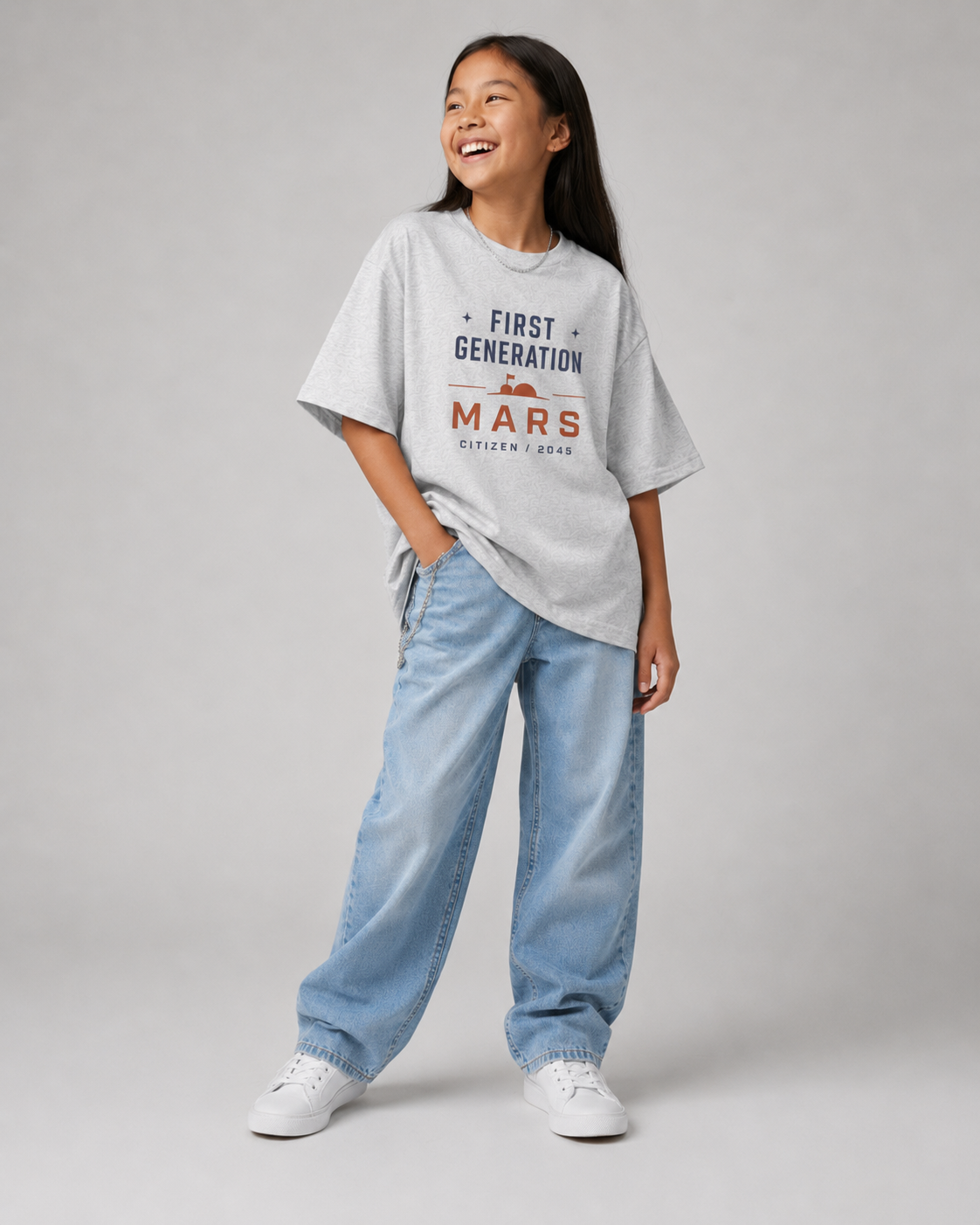 FIRST GENERATION MARS Youth T-Shirt Printify