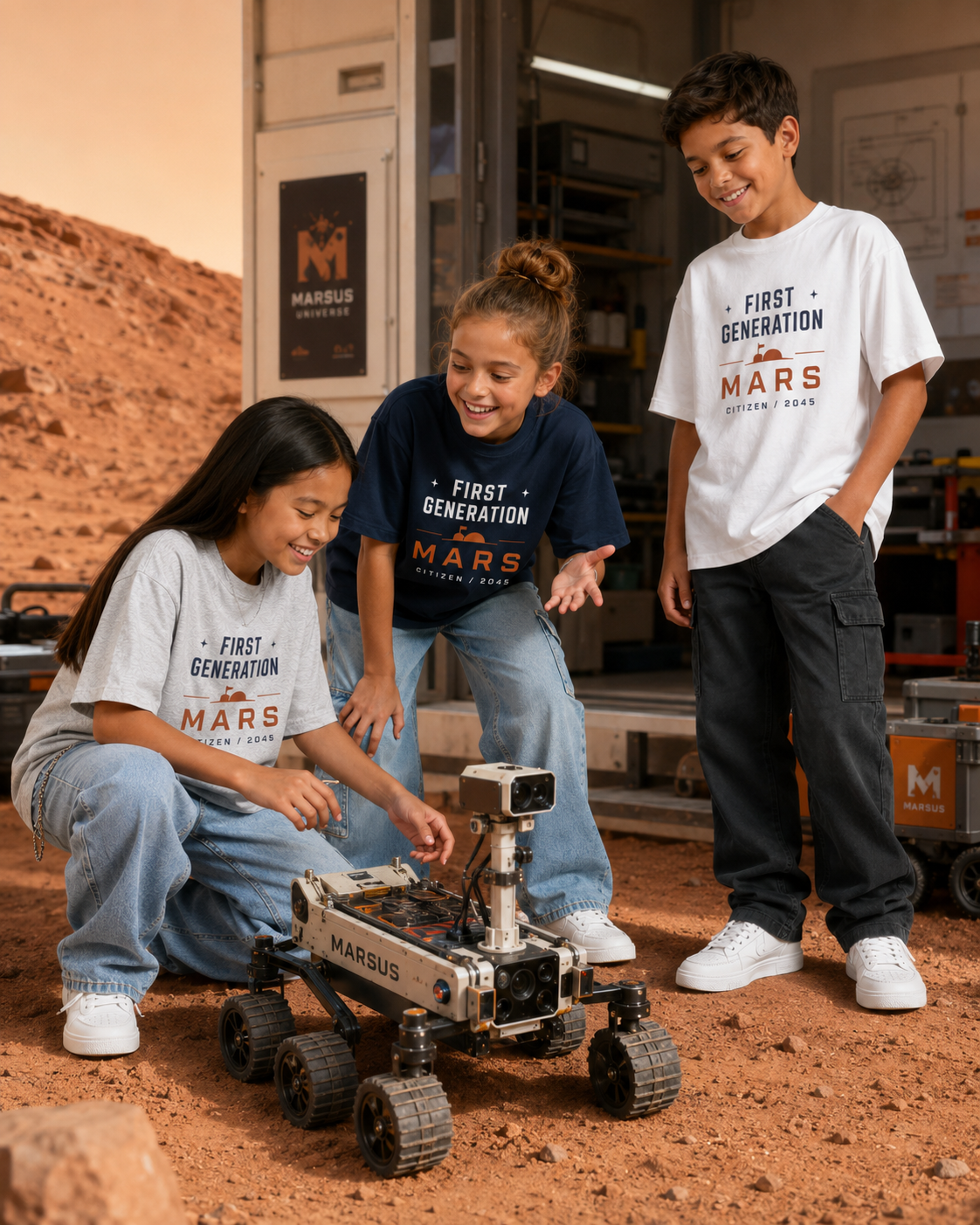 FIRST GENERATION MARS Youth T-Shirt Printify