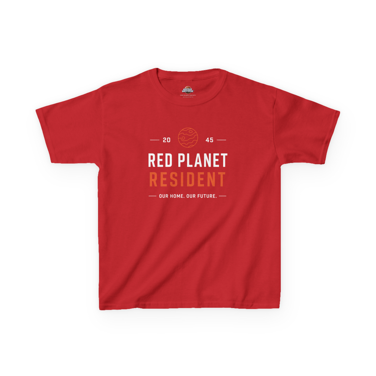 RED PLANET RESIDENT Youth T-Shirt Printify