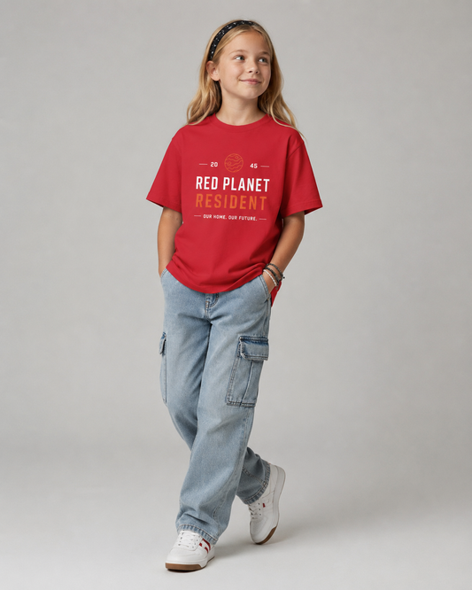 RED PLANET RESIDENT Youth T-Shirt | Marsus Universe