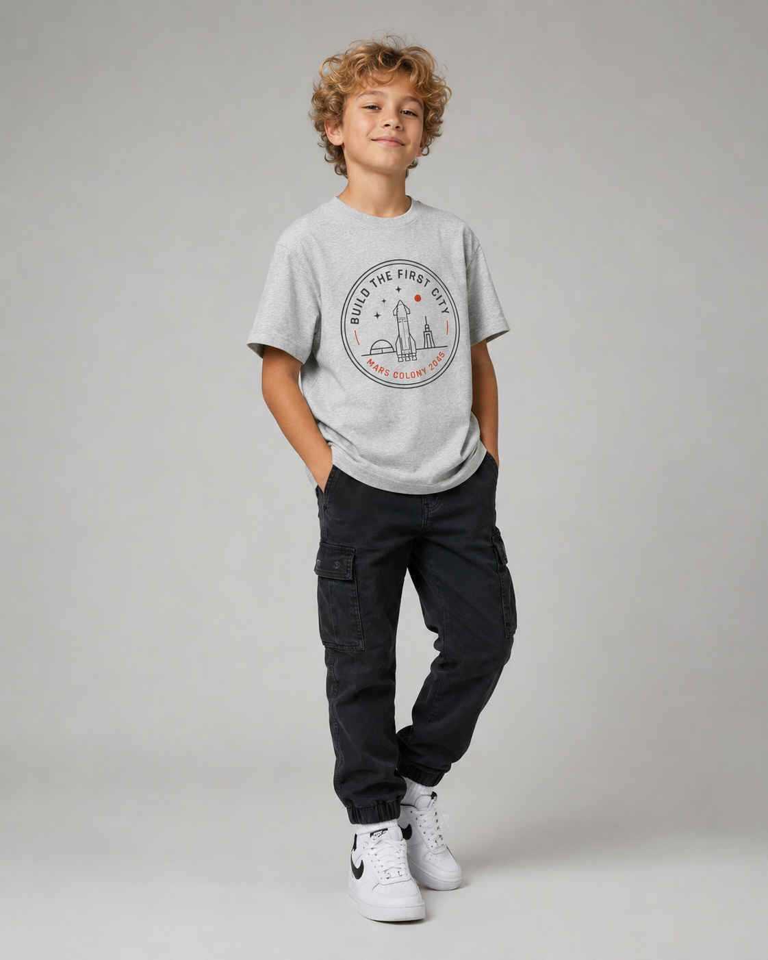 BUILD THE FIRST CITY Youth T-Shirt Printify