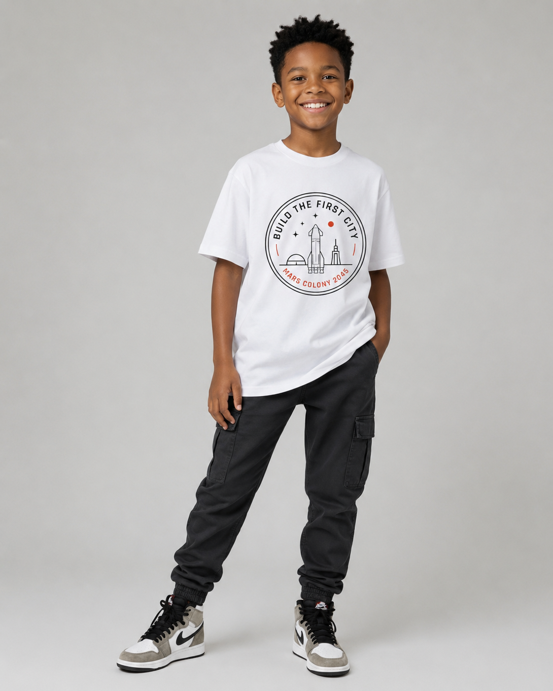 BUILD THE FIRST CITY Youth T-Shirt Printify