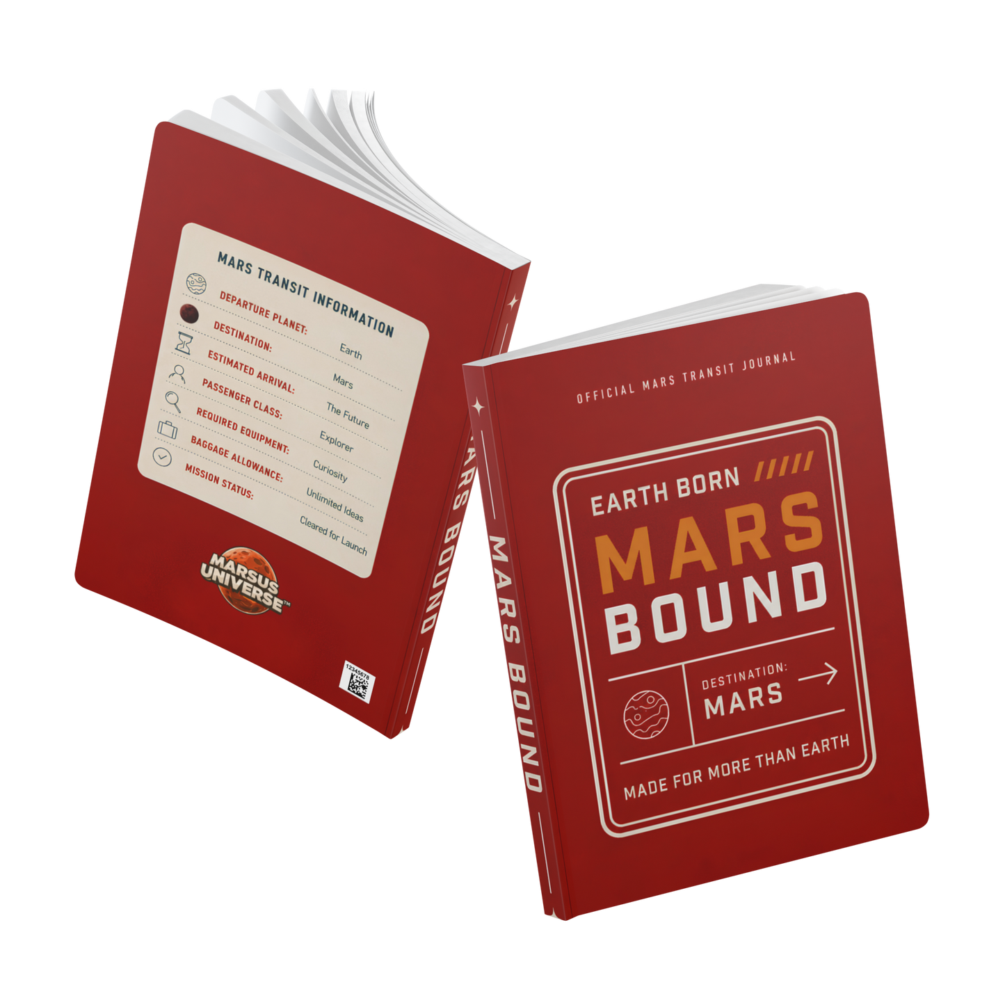 Mars Bound Journal — Space Notebook for Kids & Explorers
